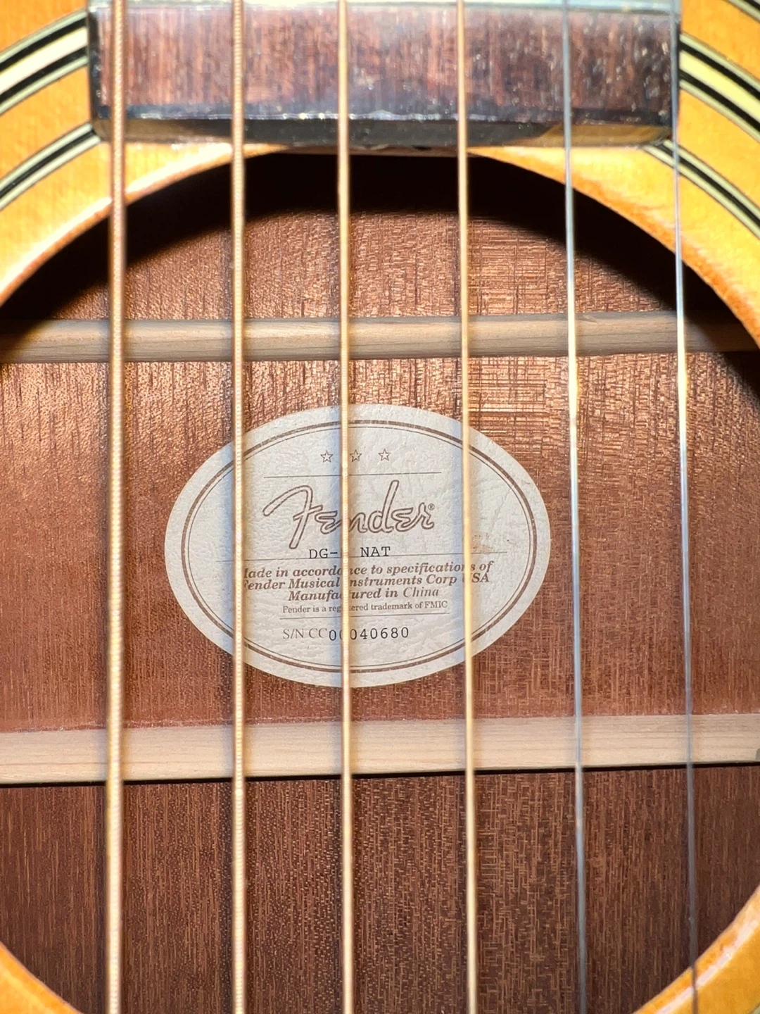 Fender DG-5 NAT Acoustic Guitar - photo 2