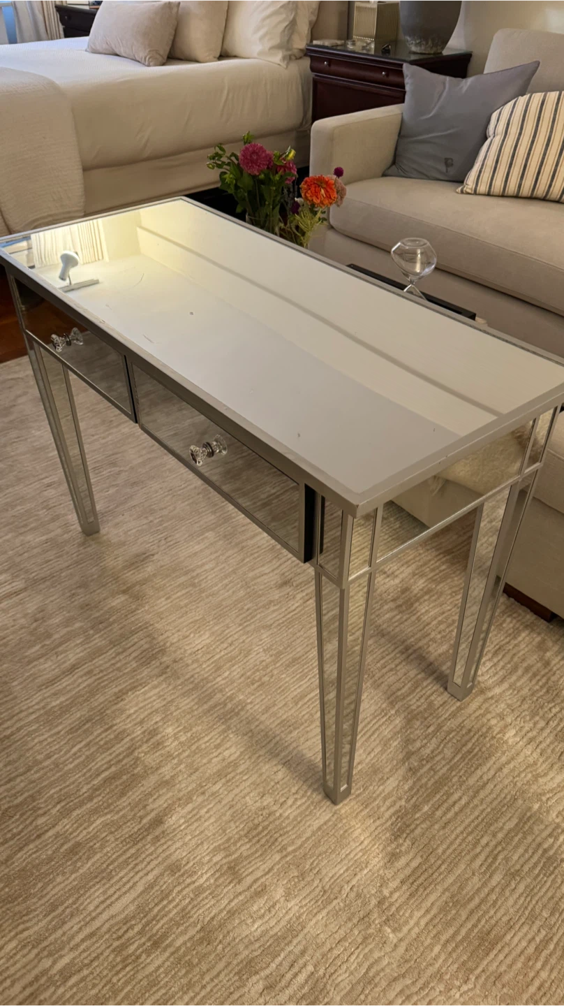 Mirrored Vanity Desk