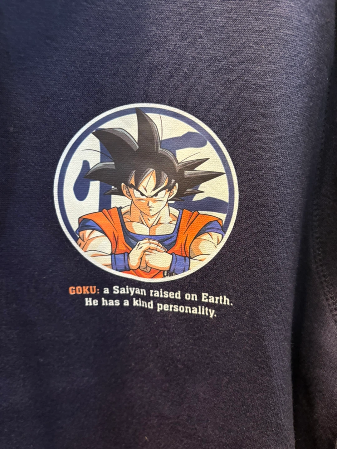 Dragonball Dark Blue Hoodie Size XS $30 firm - photo 4