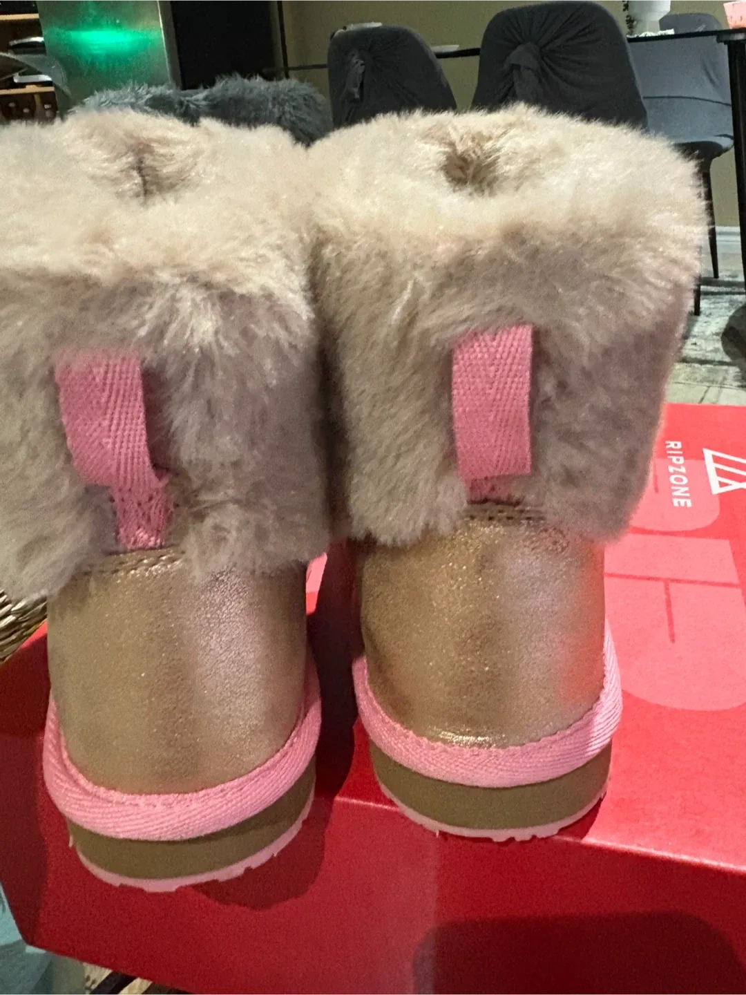 Riptone Faux Fur Boots - Size 11T image indicator(3)