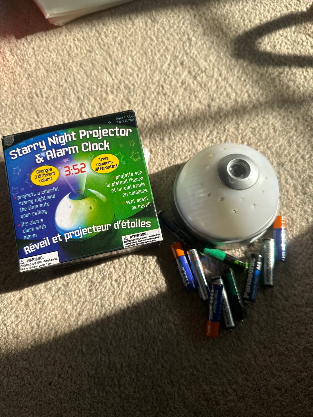 Starry Night Projector & Alarm Clock