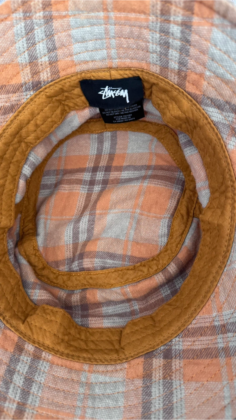 Stussy Plaid Bucket Hat - Size S/M - photo 3