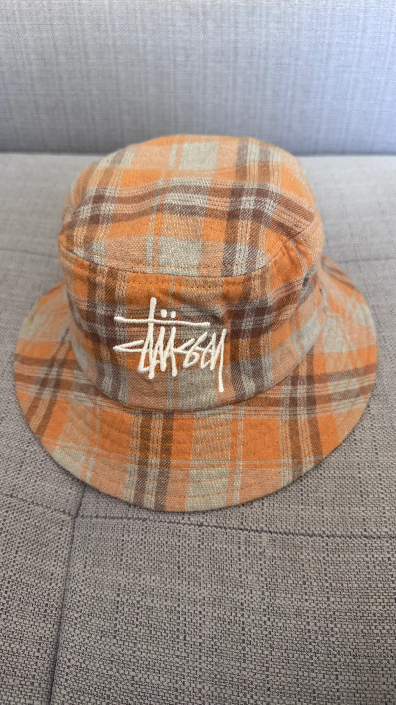 Stussy Plaid Bucket Hat - Size S/M