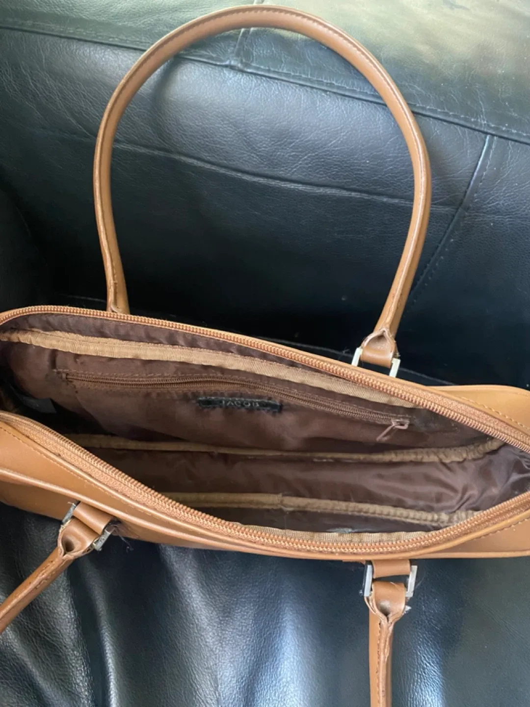 Jacob Brown Leather Handbag image indicator(4)