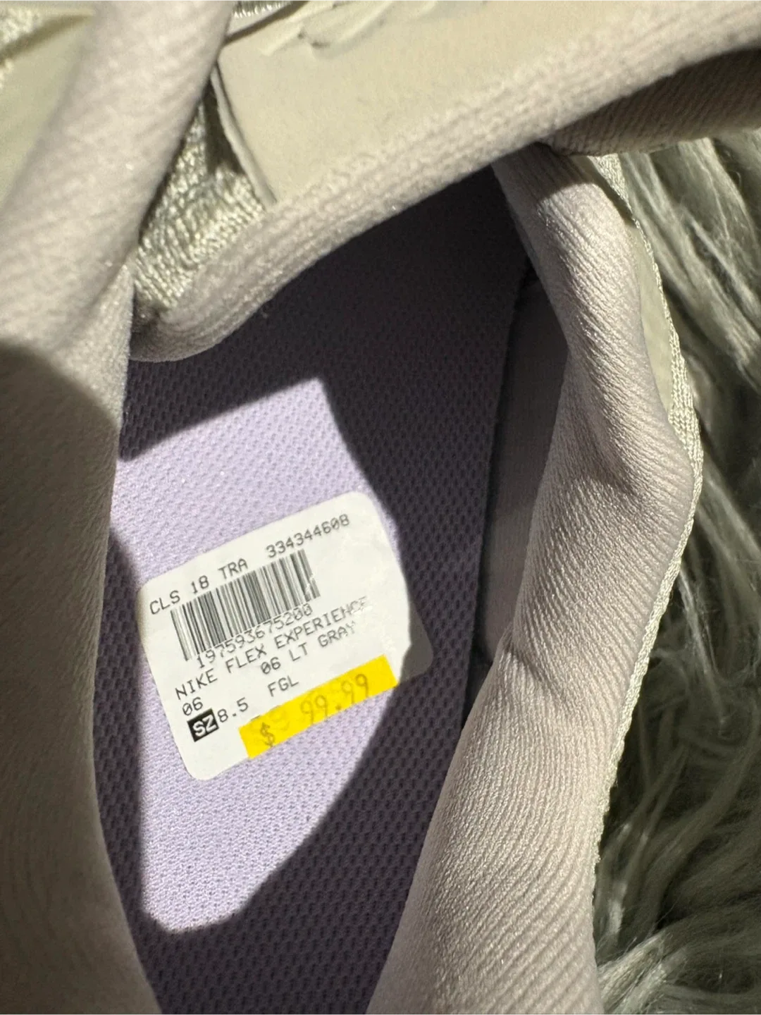 Nike Flex Experience RN 12 Gray, Size 8.5 image indicator(8)