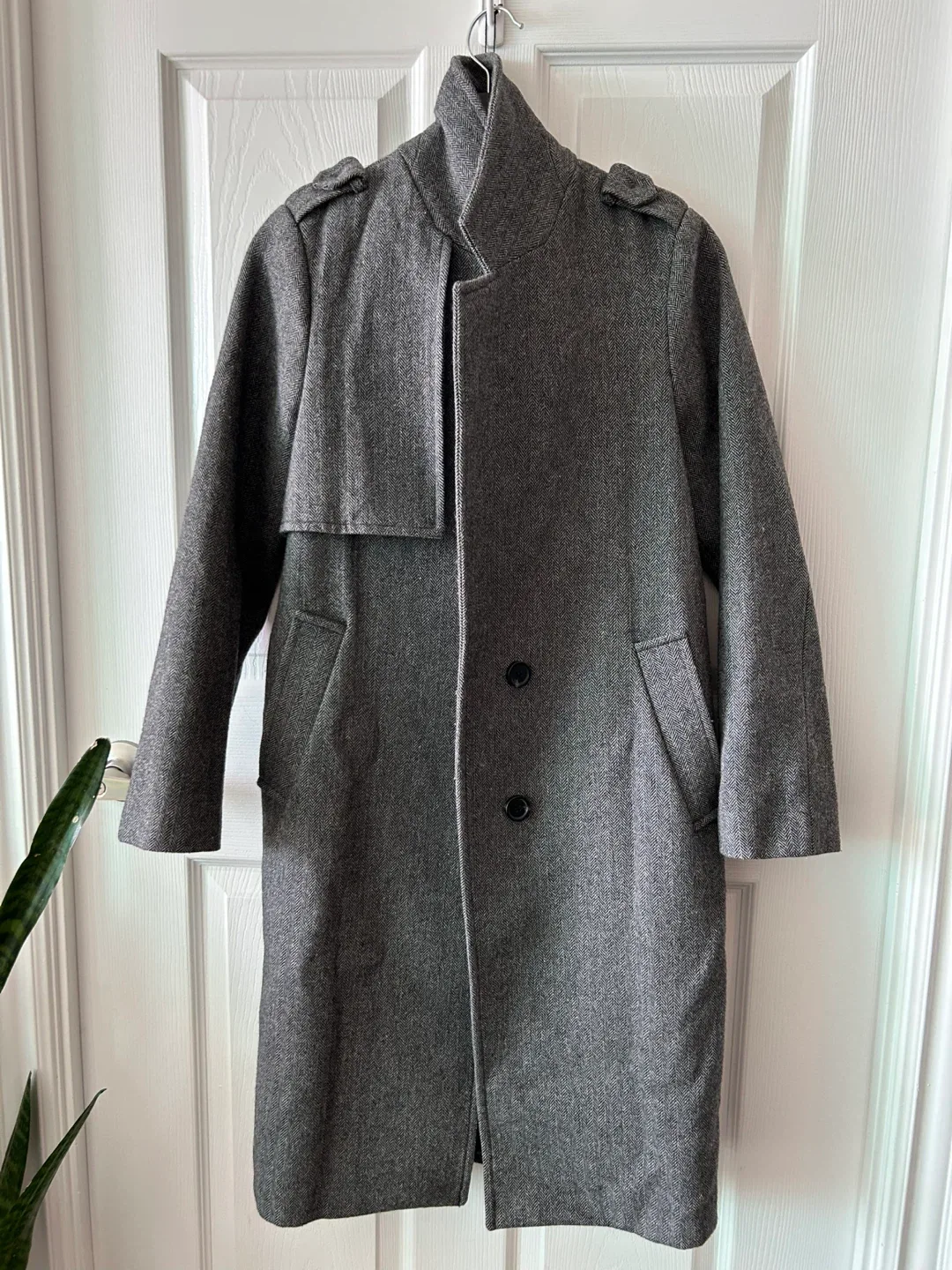 Grey Belted Coat thumbnail