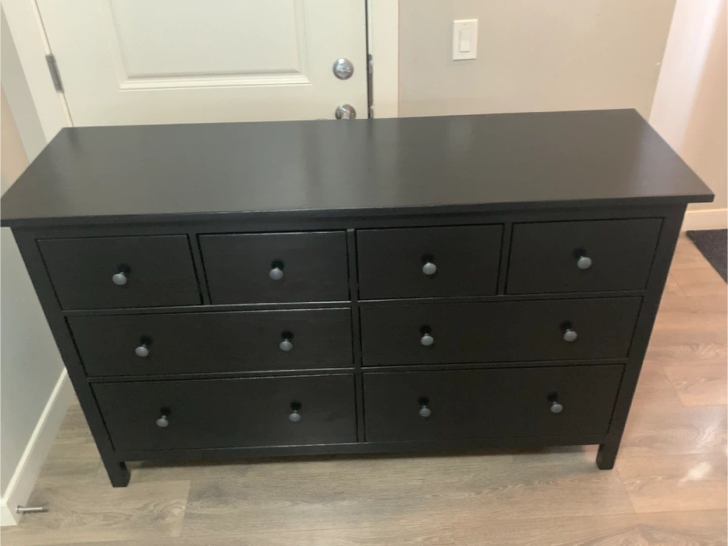 Black Dresser with 8 Drawers - photo 4
