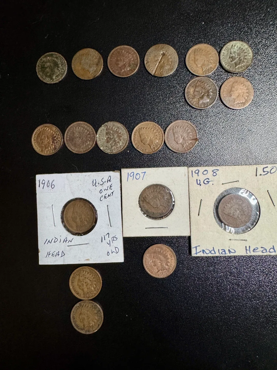 Vintage Indian Head Pennies 1864 - 1908 - Collectible Coins
