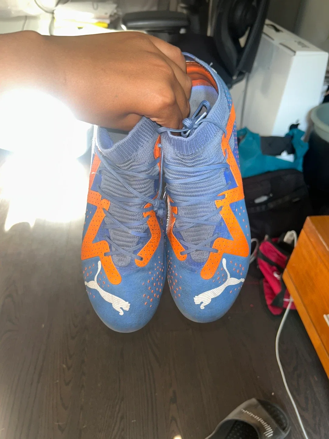 Puma Soccer Cleats - Blue & Orange image indicator(3)