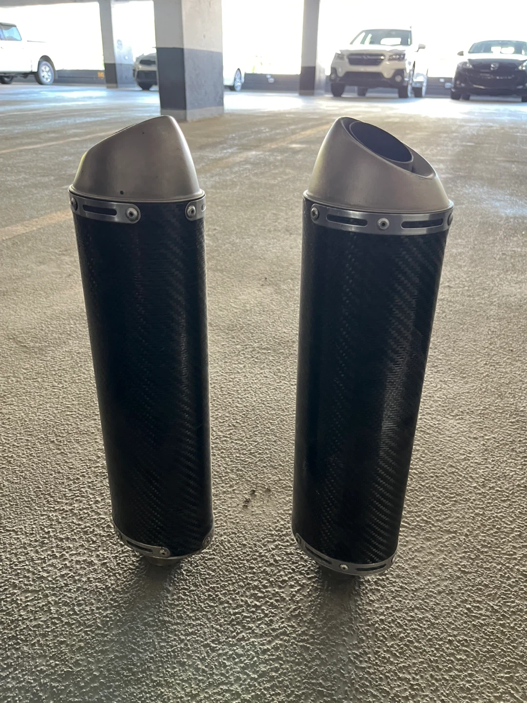 Motorcycle Exhaust Pipes - Carbon Fiber