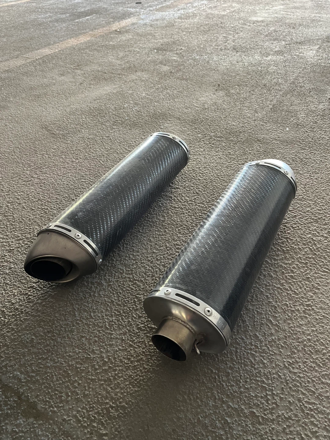 Motorcycle Exhaust Pipes - Carbon Fiber - photo 2