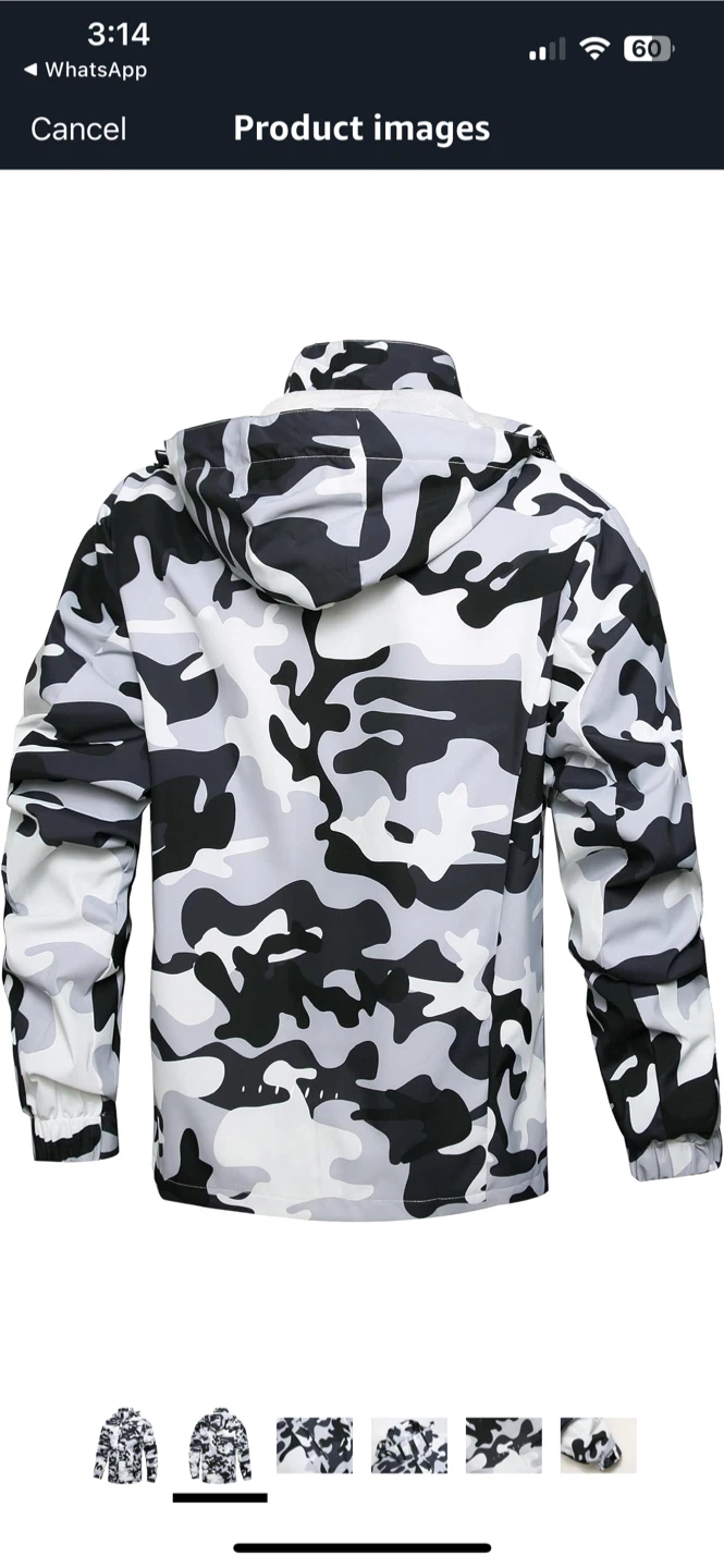 NEW! Men's Lightweight Waterproof Raincoat Windbreaker Jacket - photo 2