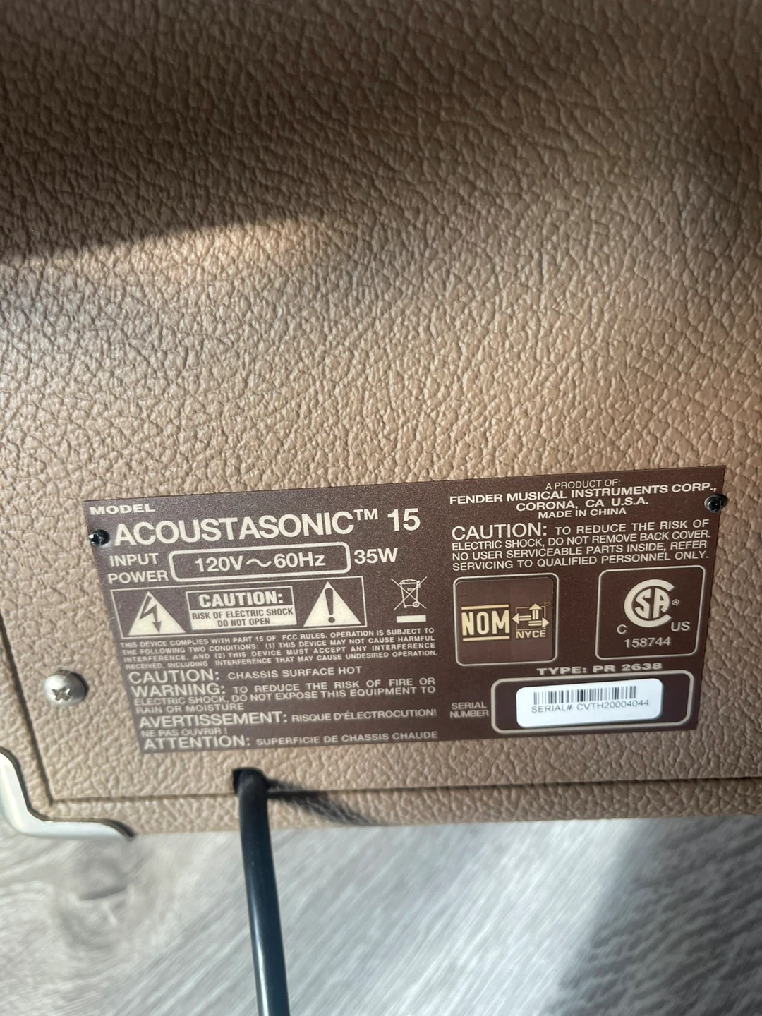 Fender Acoustasonic 15 Guitar Amplifier - photo 2