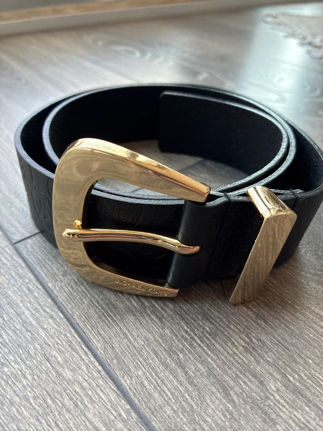 Michael Kors Black Leather Belt