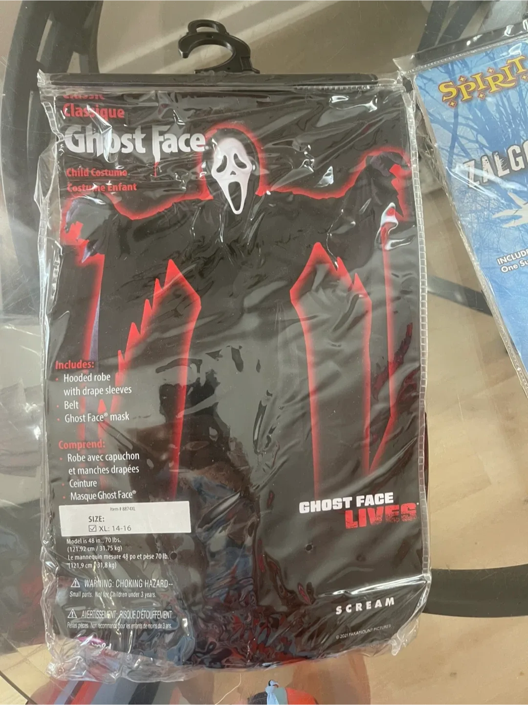 Ghost Face Child Costume - Size XL (14-16)