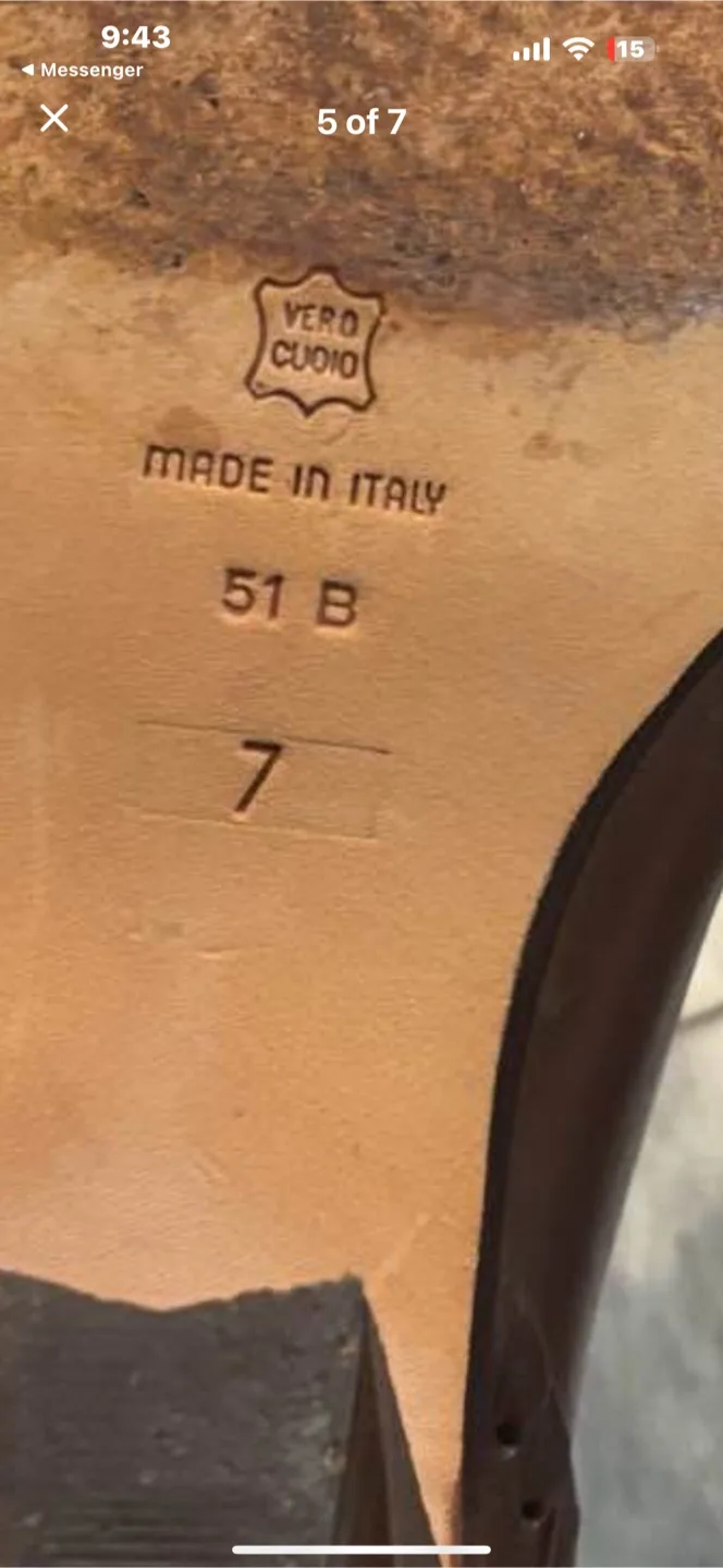 Brown Leather Cowboy Boots - Size 7 image indicator(5)