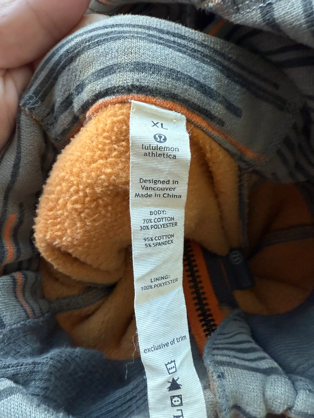 Lululemon Athletica XL Striped Hoodie - photo 4