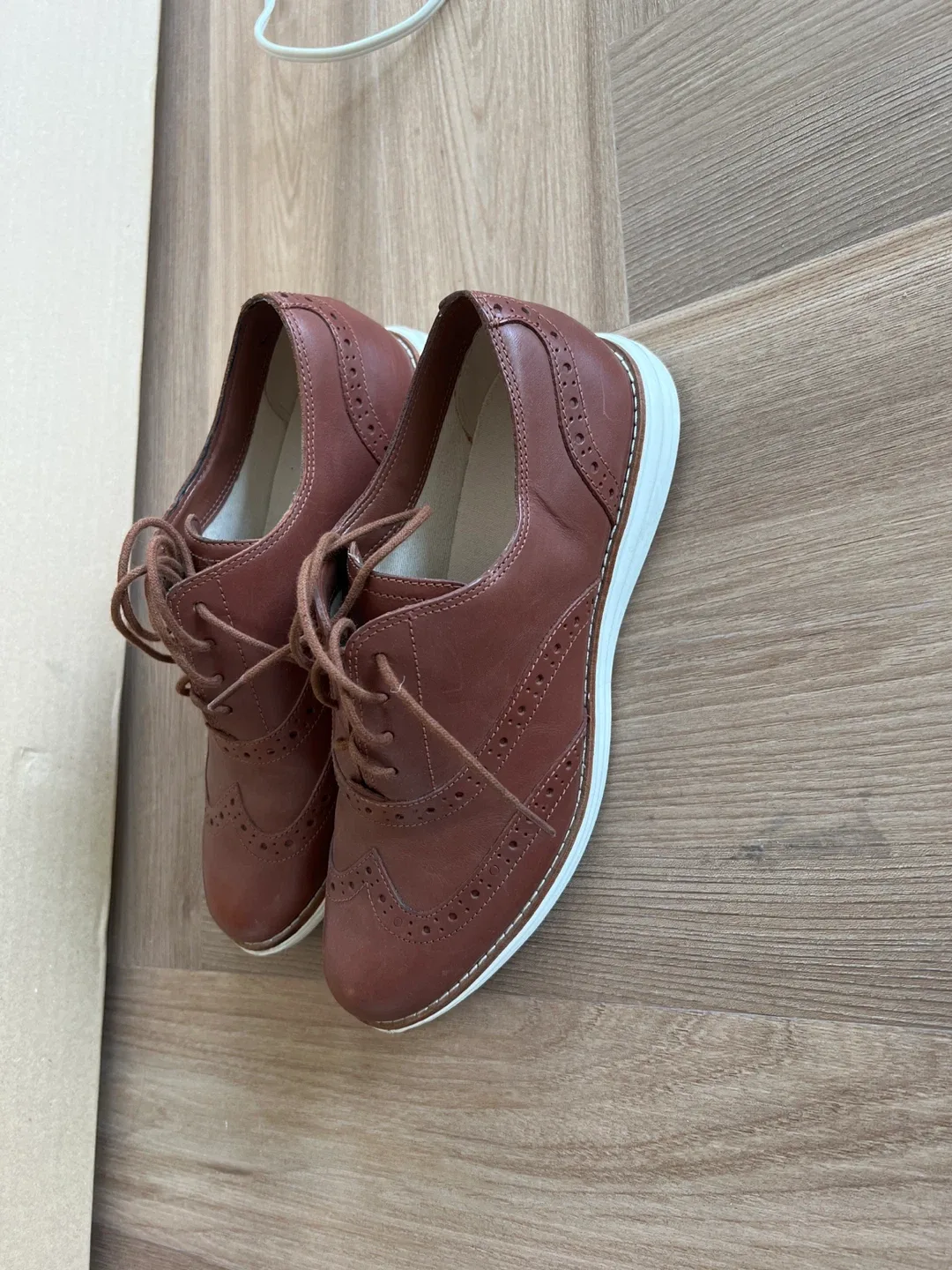 Cole Haan Brown Leather Oxford Shoes image indicator(3)