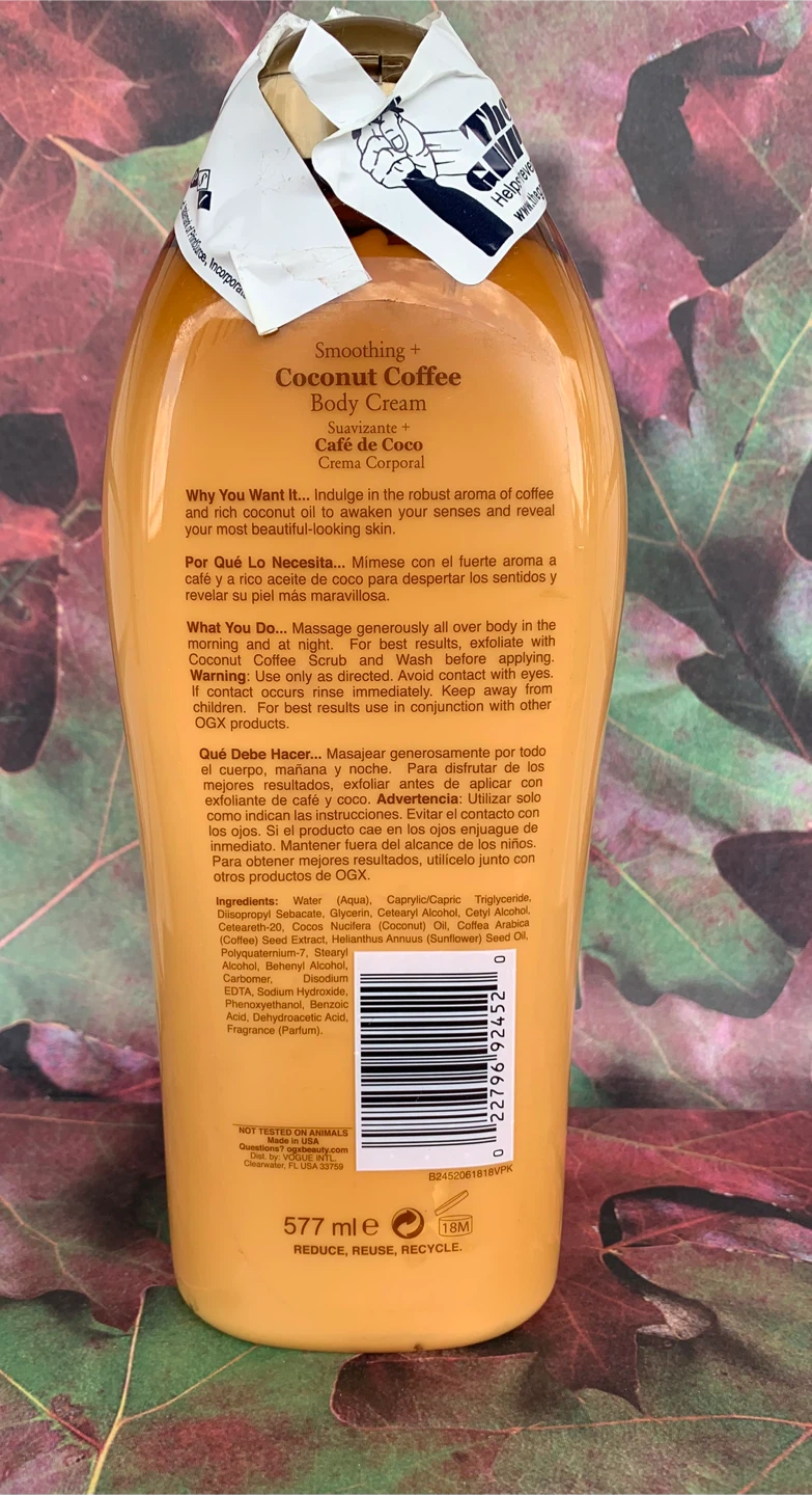 OGX Smoothing Coconut Coffee Body Cream - photo 2