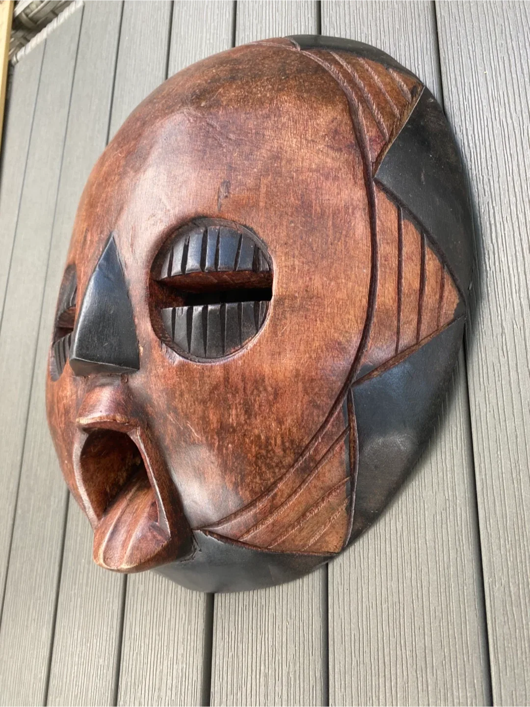 Wood Tribal Mask Ghana African Wall Art image indicator(3)