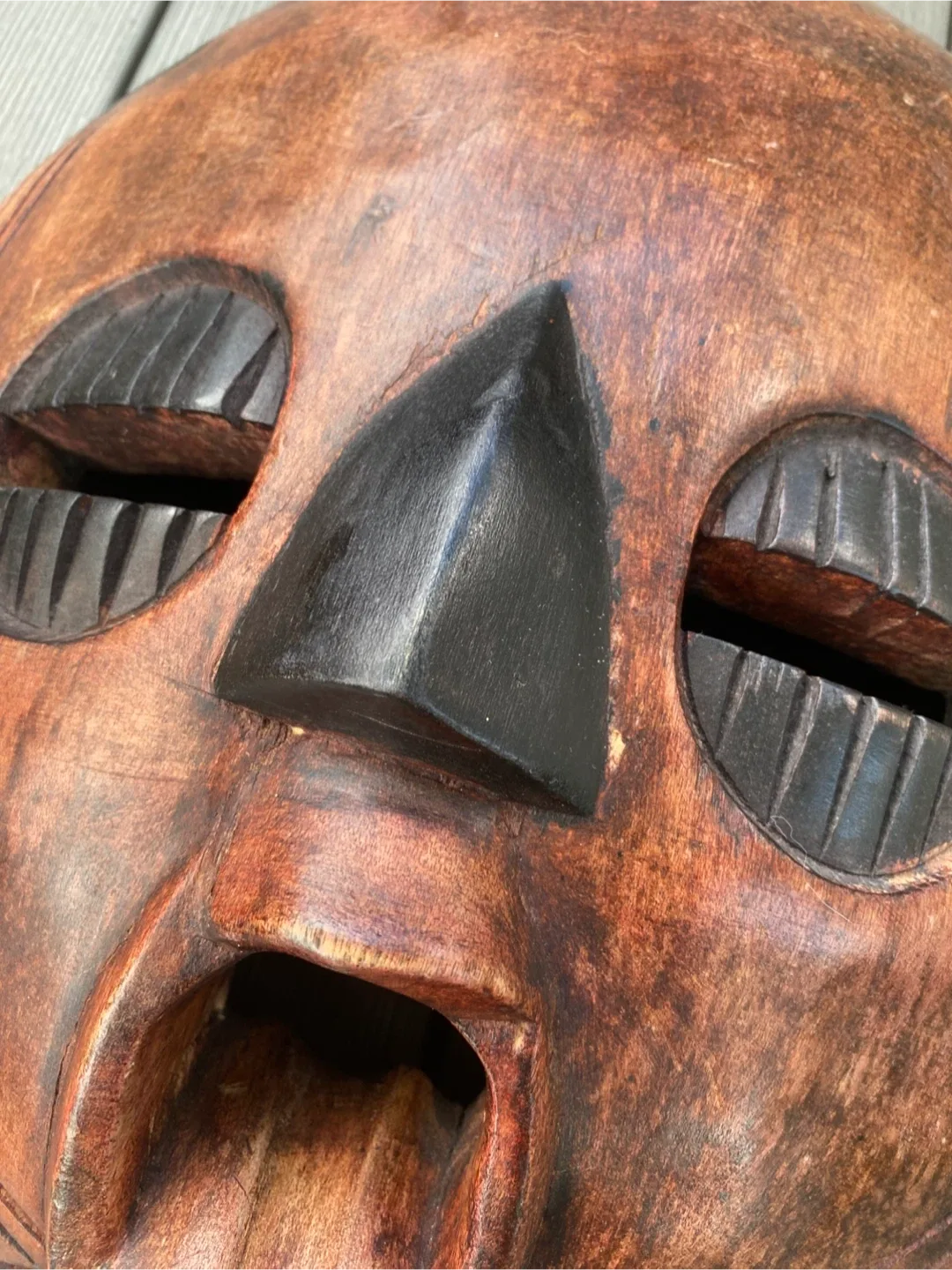 Wood Tribal Mask Ghana African Wall Art image indicator(5)