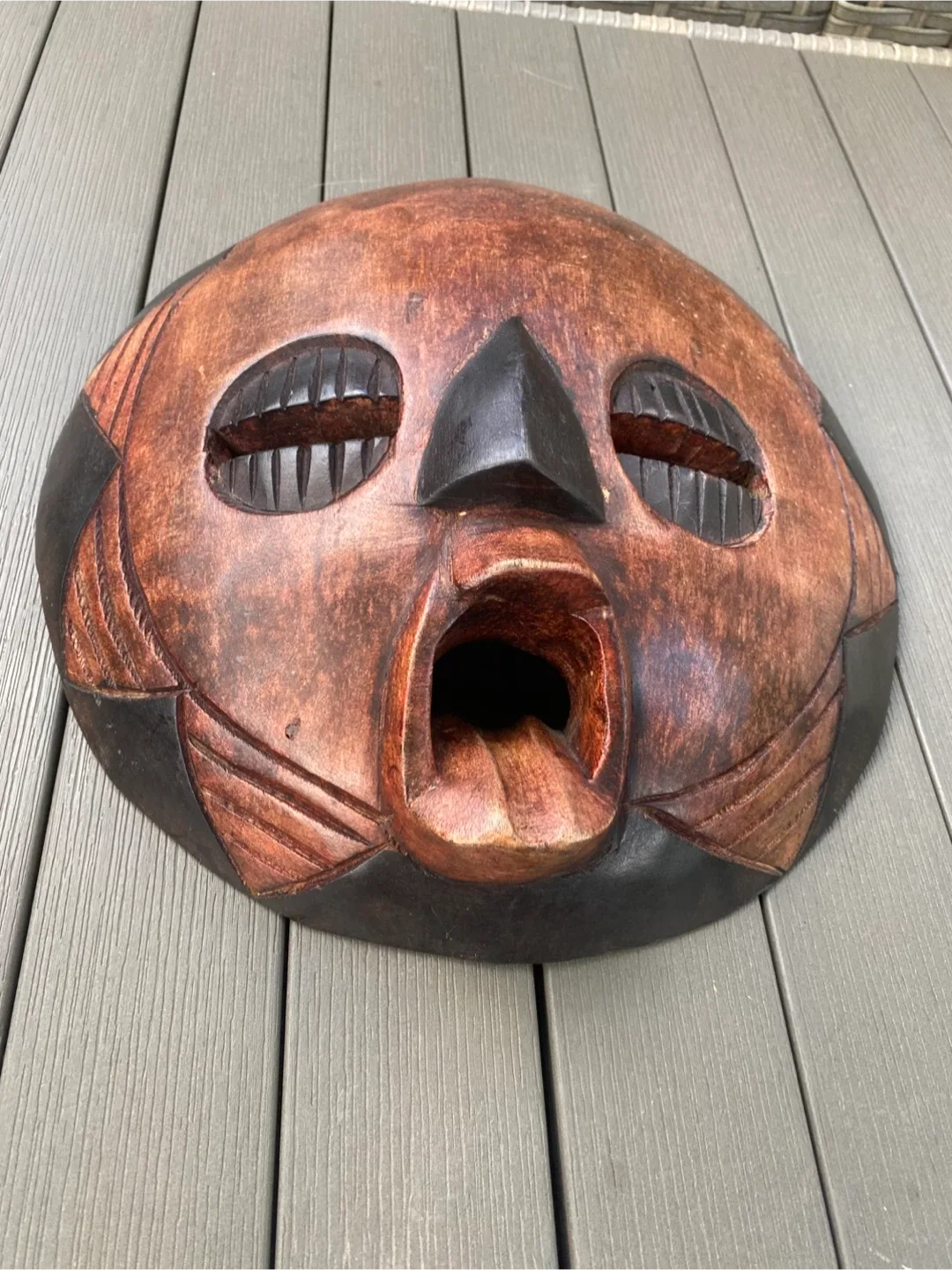 Wood Tribal Mask Ghana African Wall Art image indicator(6)