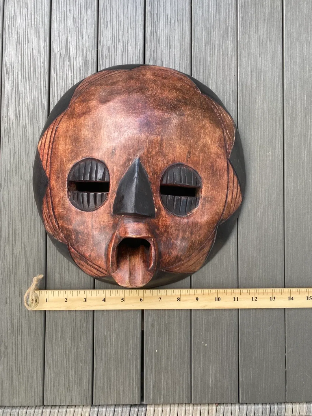 Wood Tribal Mask Ghana African Wall Art image indicator(8)