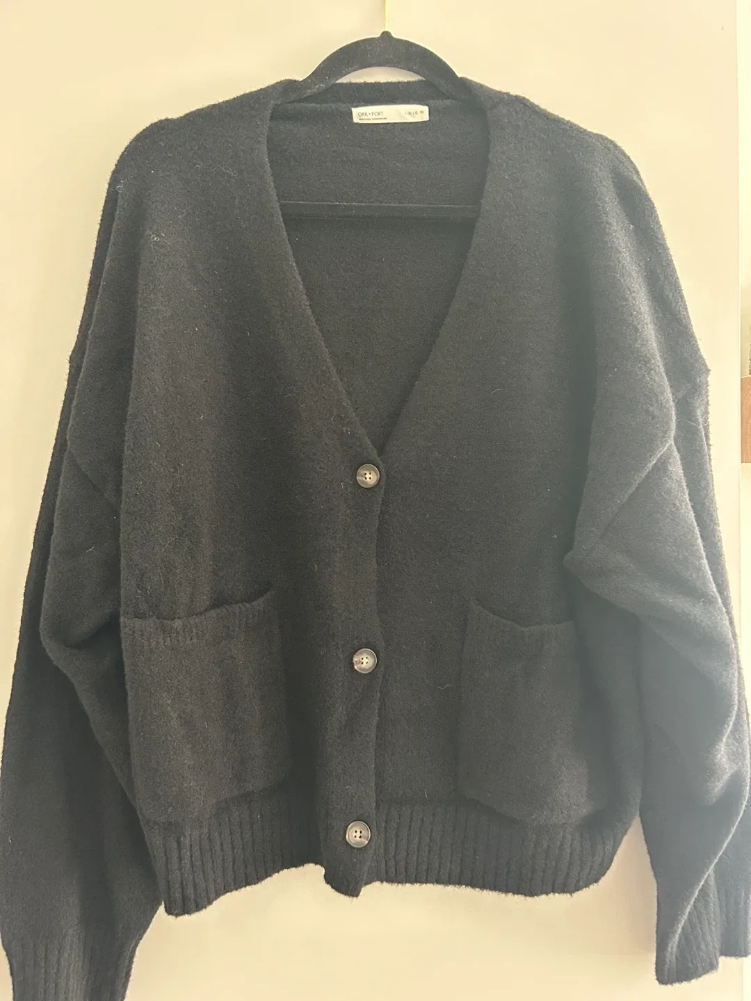 Brand New OAK + FORT Black Cardigan thumbnail
