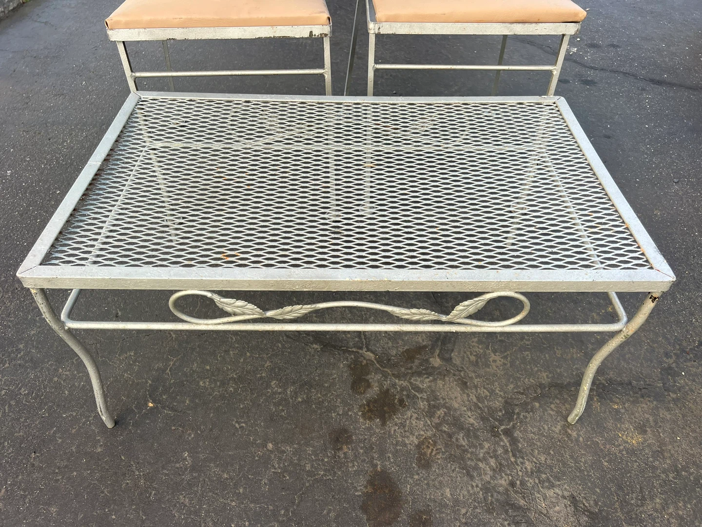 Vintage Metal Patio Set - Table & Chairs - photo 2