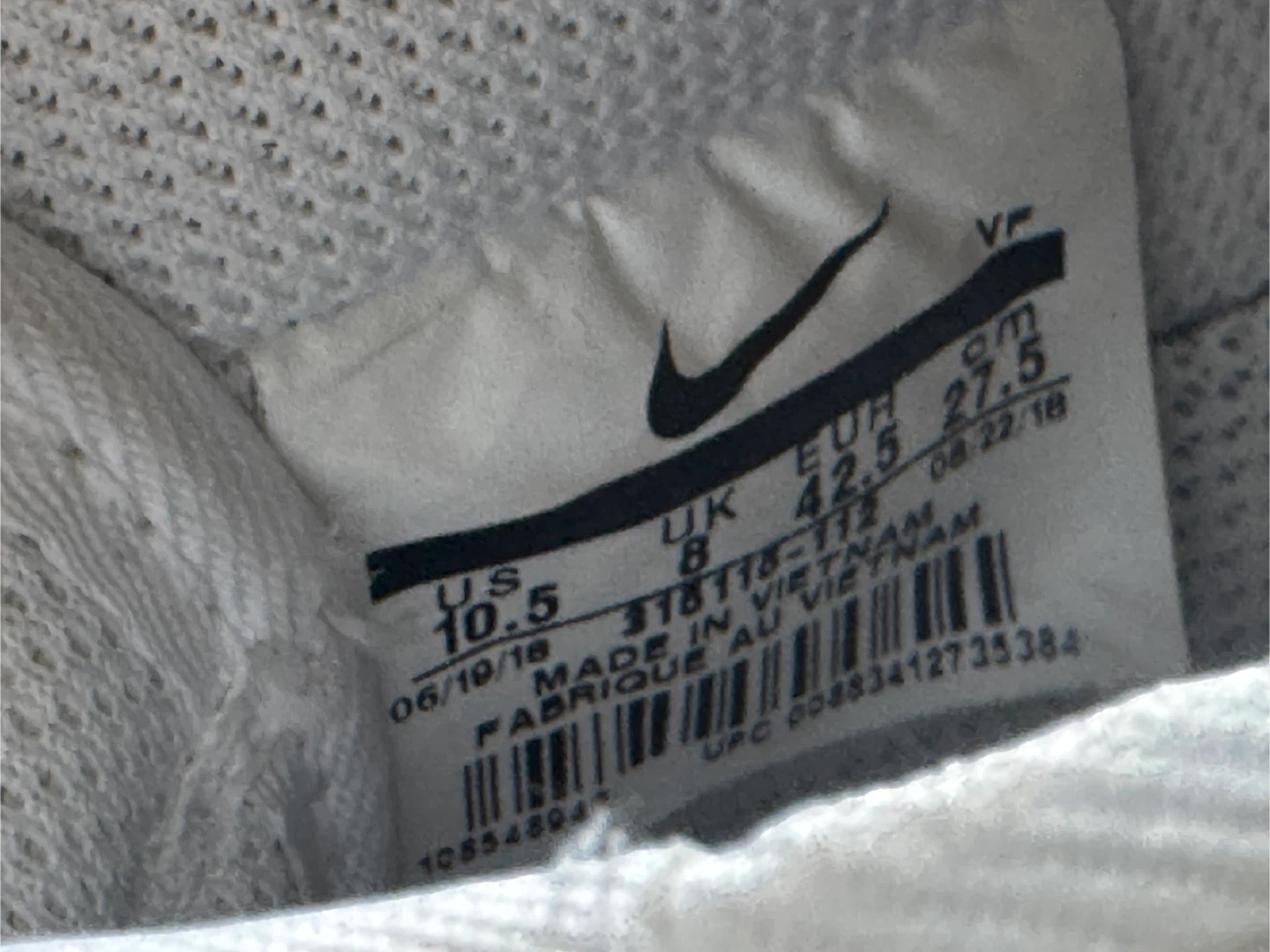 Nike Air Force 1 White, Size 10.5 US - photo 3