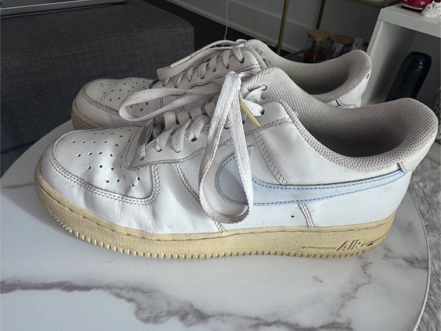 Nike Air Force 1 White, Size 10.5 US