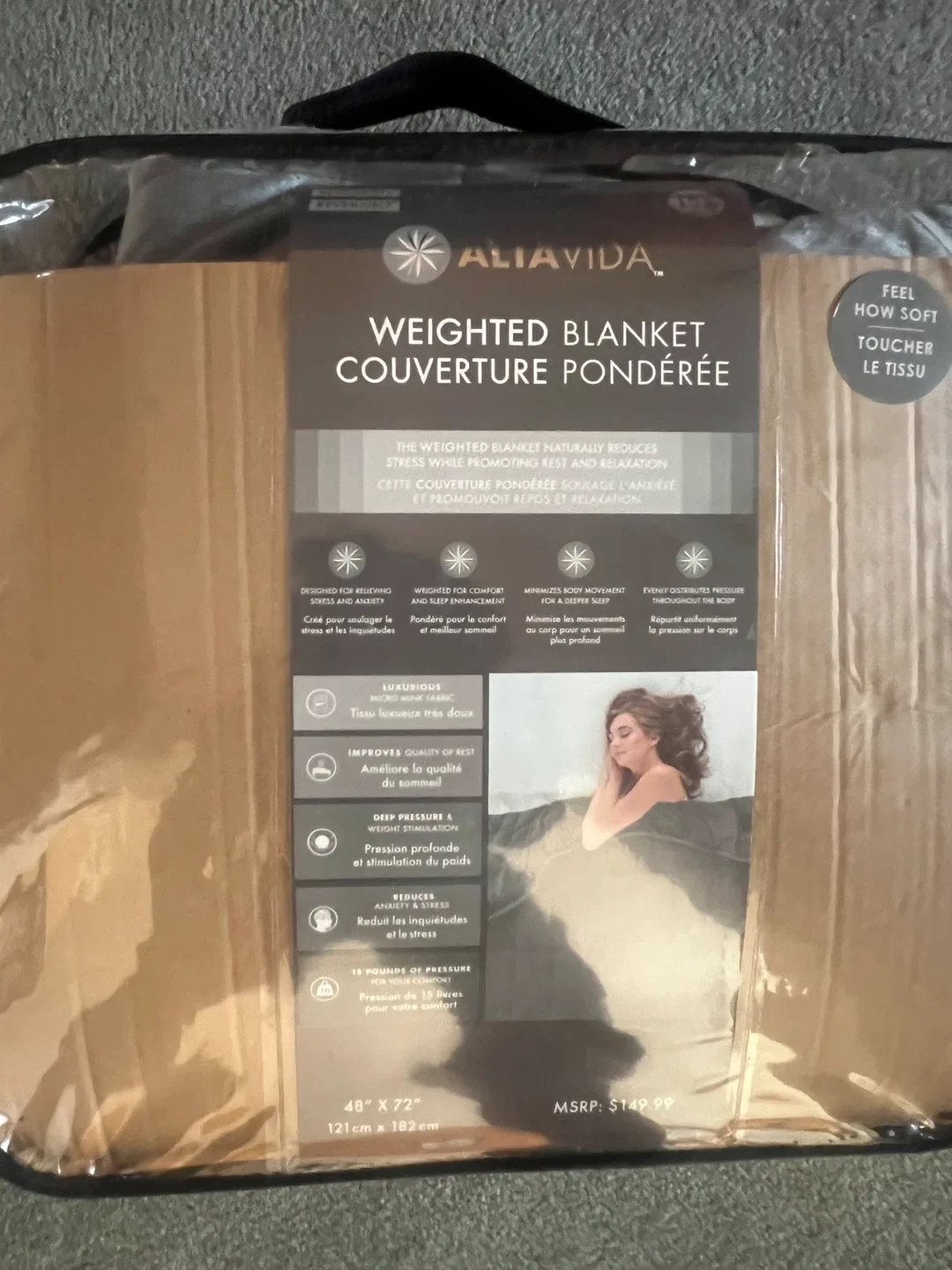AliaVida Weighted Blanket 48" x 72" image indicator(3)