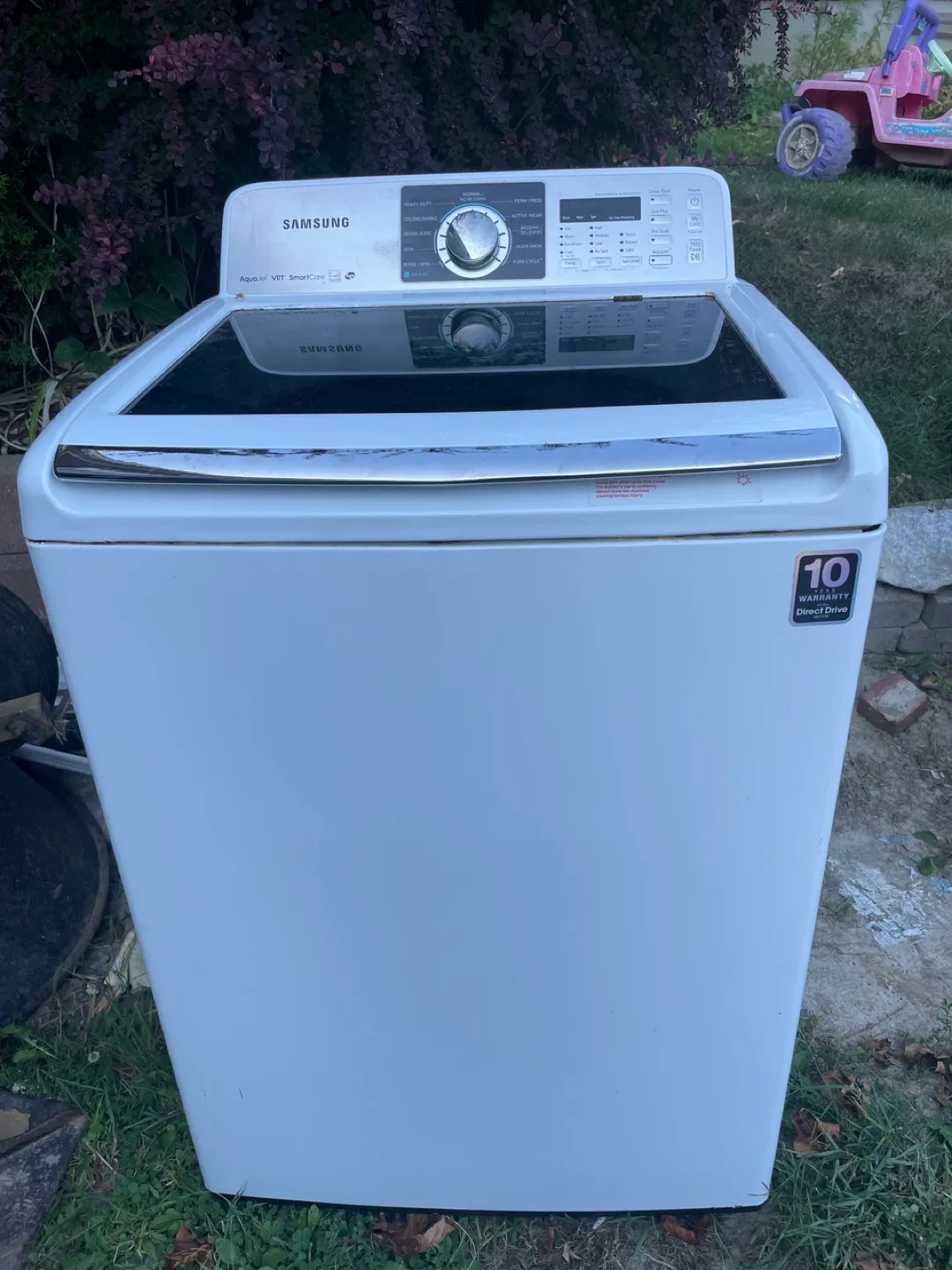 Free Used Samsung Top Load Washer - White