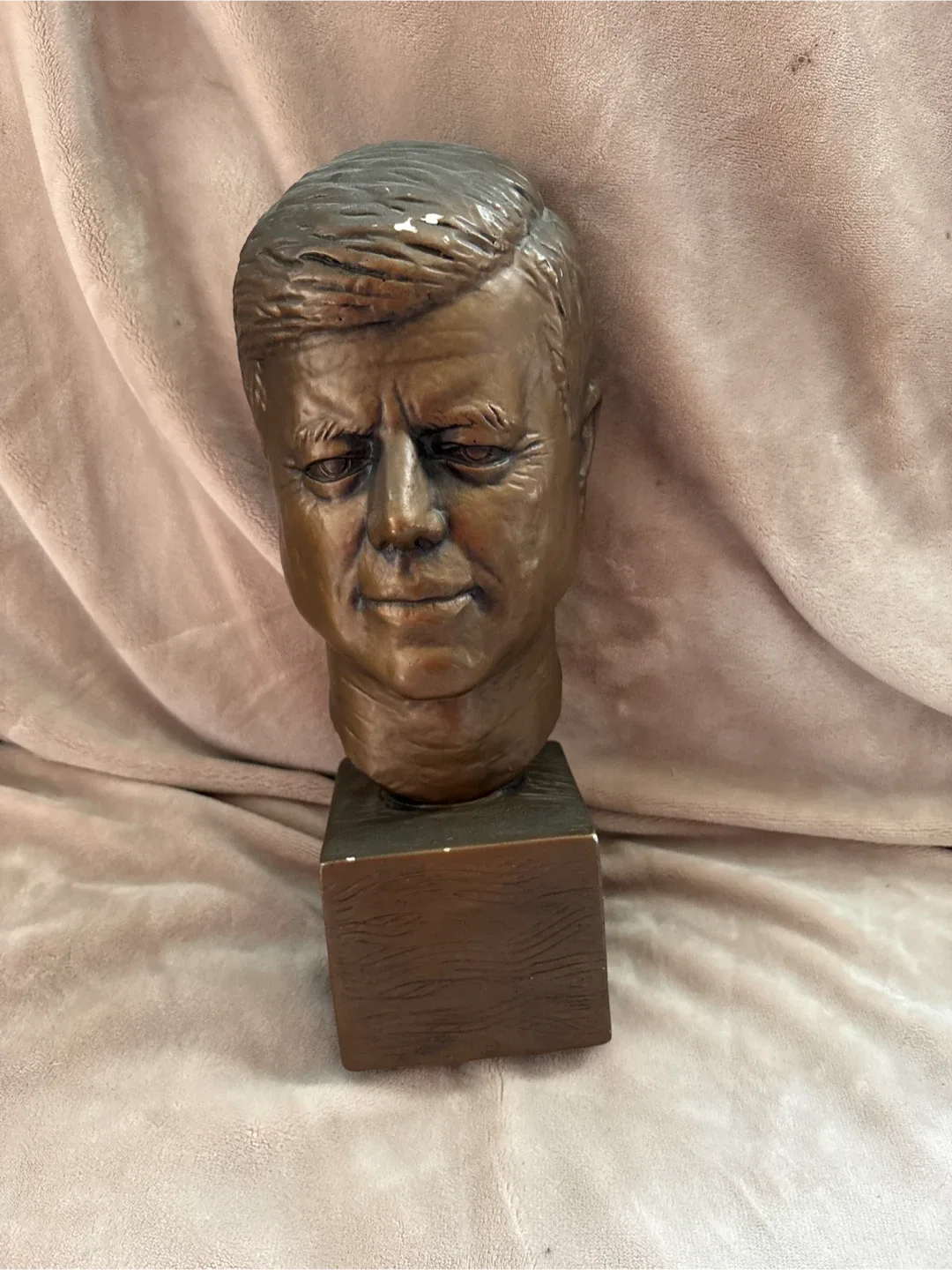 Danesi Arts Bronze Ceramic JFK Bust thumbnail