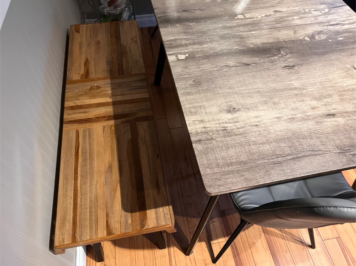 Extendable Dining Table with Bench and Chairs - photo 4