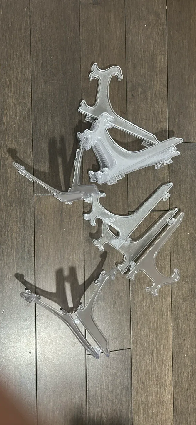 10 Clear Plastic Easel Stands thumbnail