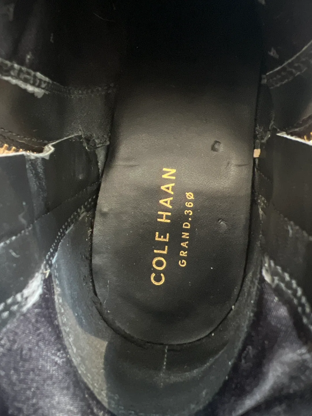 Cole Haan Grand.36Ø Black Leather Ankle Boots image indicator(3)