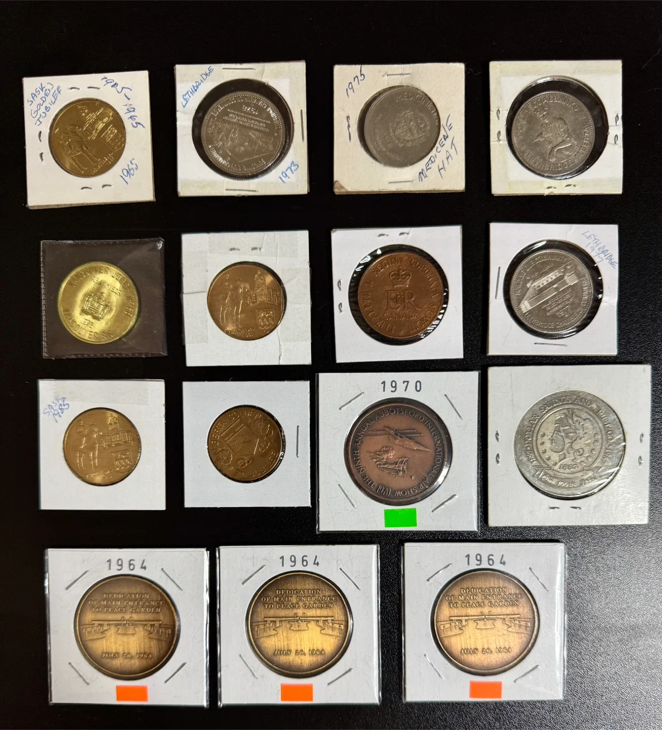Vintage Canadian Commemorative Tokens