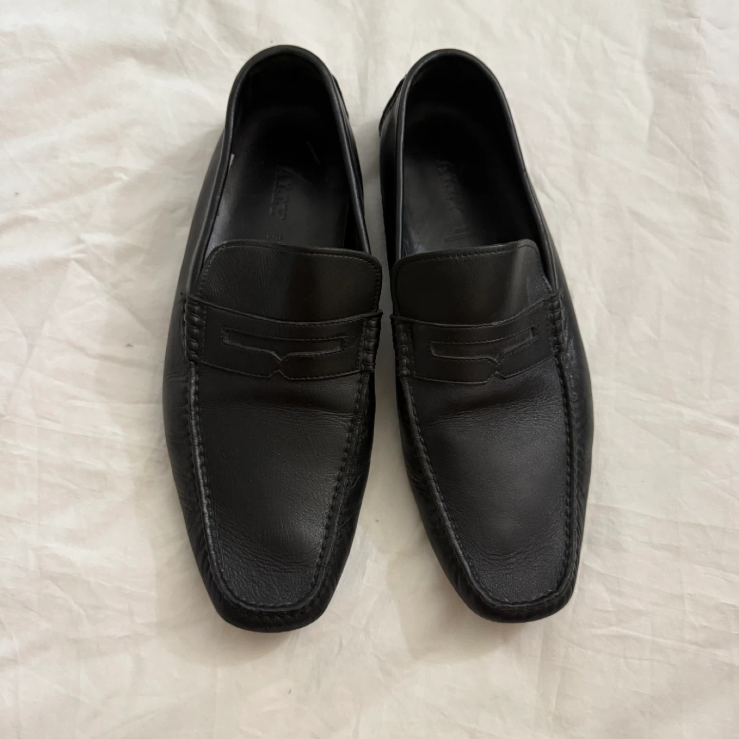 Bally Black Leather Loafers