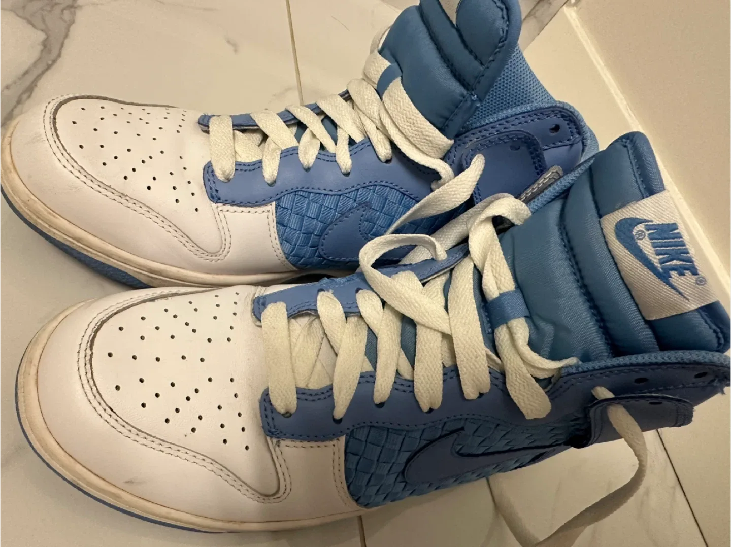 Vintage Nike Dunk High Premium Woven University Blue - men US 8 thumbnail