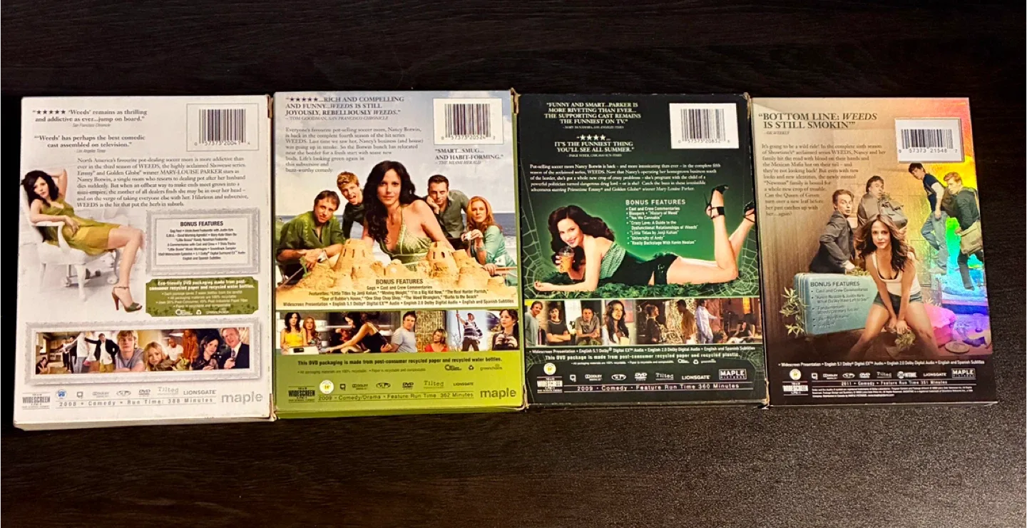 Weeds- Season 3-6 DVD bundle image indicator(2)