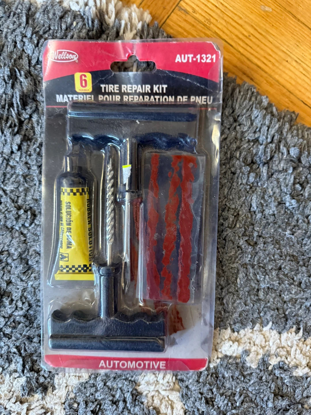 Wellson Tire Repair Kit - 6 Piece Automotive Set