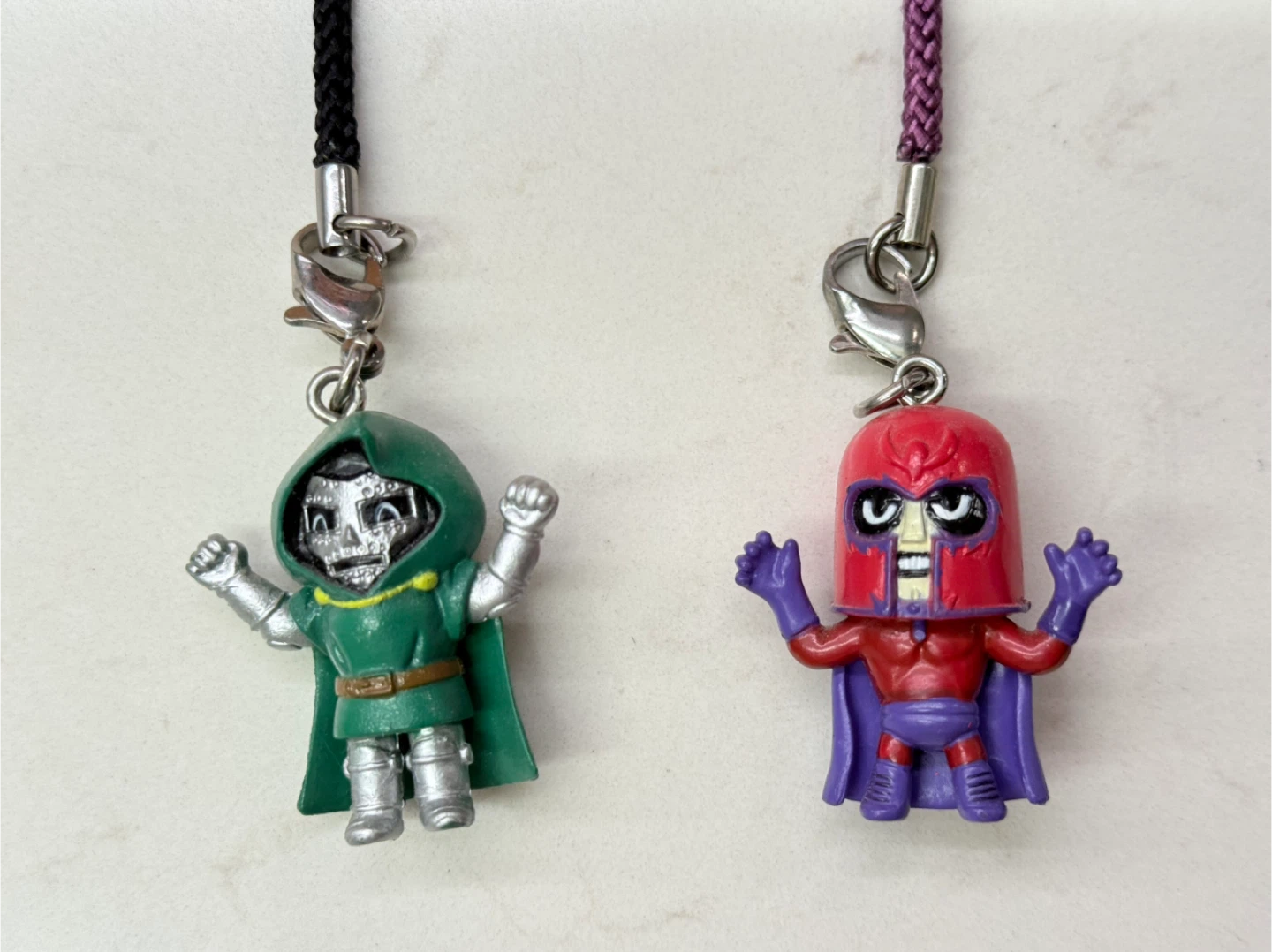 Marvel Magneto & Dr. Doom Cell Phone Charms