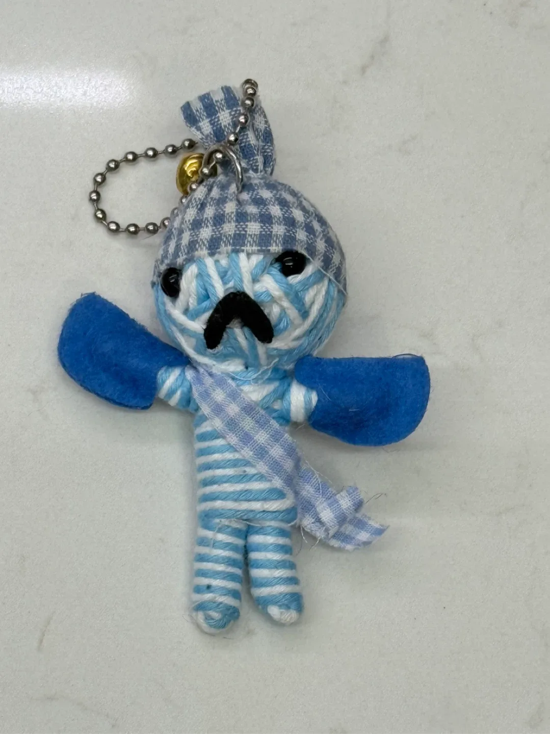 Blue Voodoo Doll Keychain thumbnail