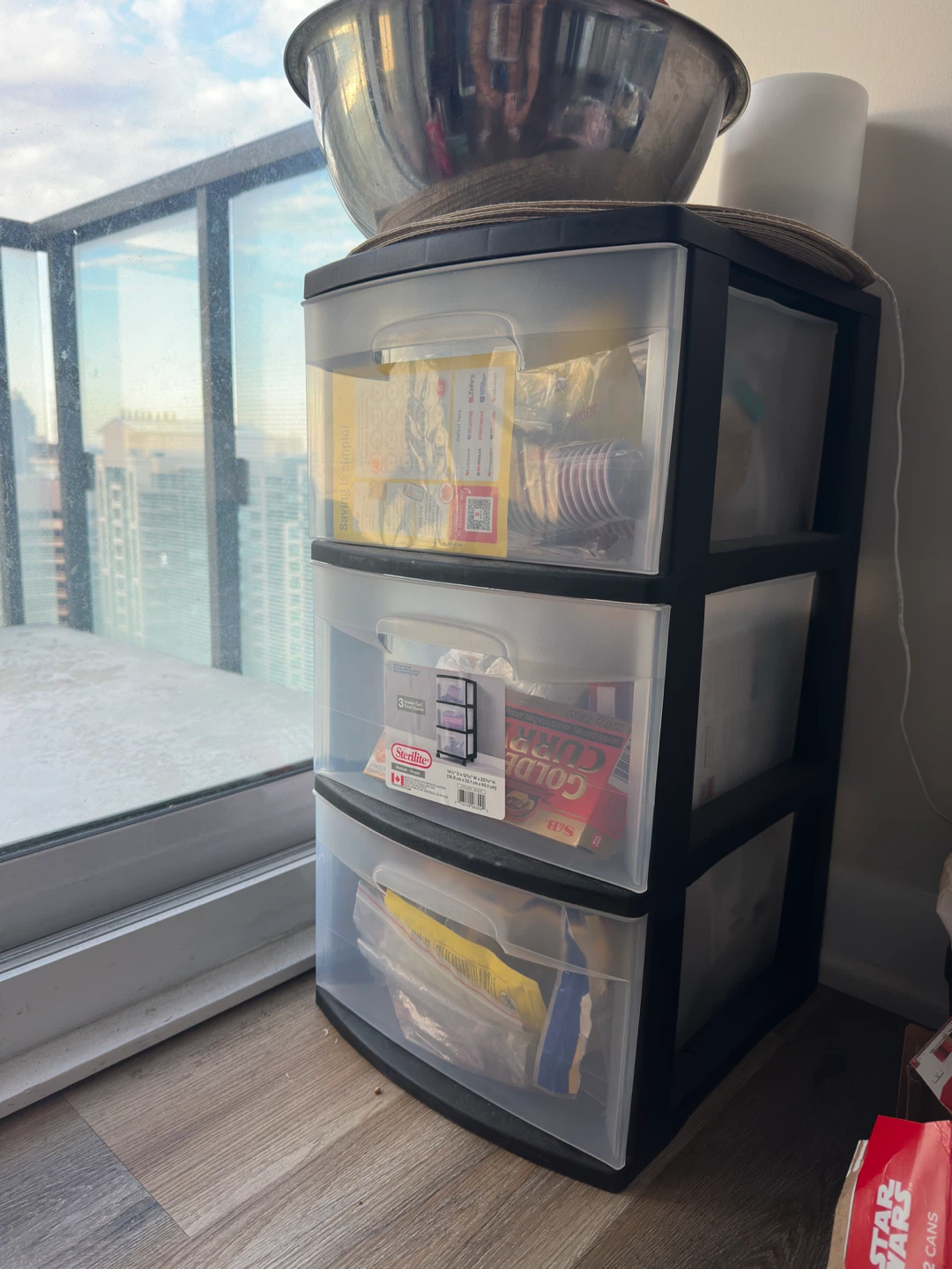Sterilite 3-Drawer Tower - Black