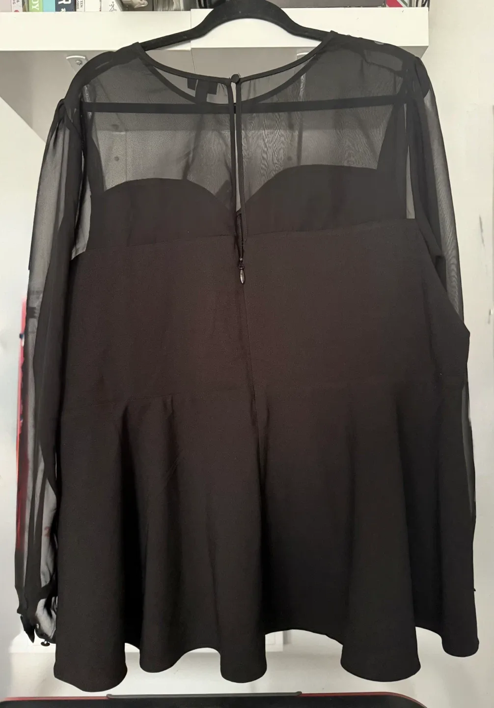 Torrid Mesh Sleeve Peplum Top – Size 3X (22–24) image indicator(4)