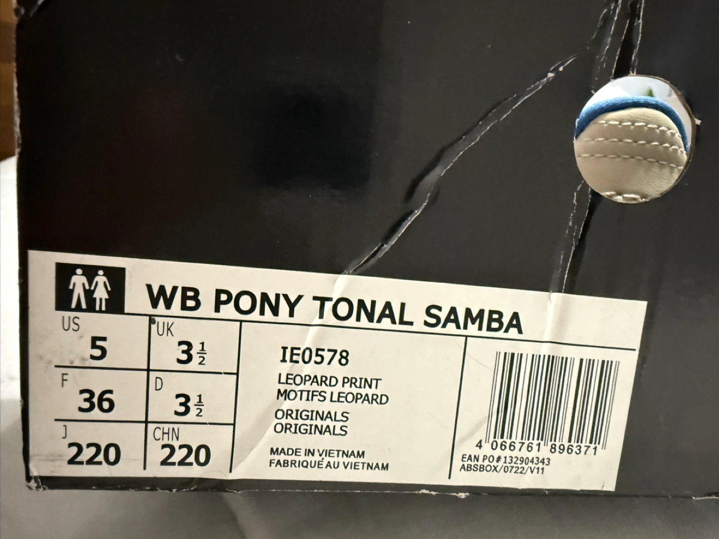 Adidas x Wales Bonner Pony Tonal Samba Leopard US 5 - photo 3
