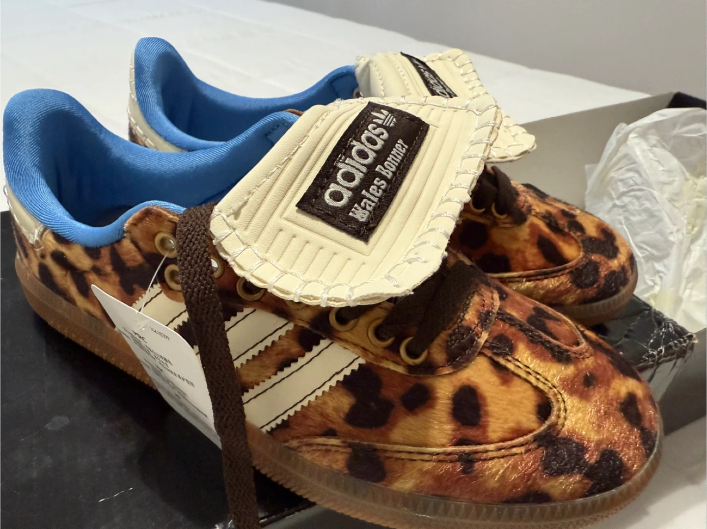 Adidas x Wales Bonner Pony Tonal Samba Leopard US 5