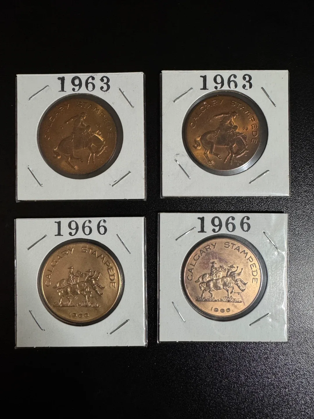 Calgary Stampede Souvenir Dollar Coins (1963 & 1966)