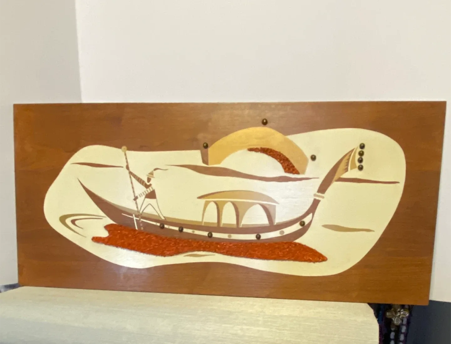 Incredible Midcentury Gondola Art Wall Art thumbnail